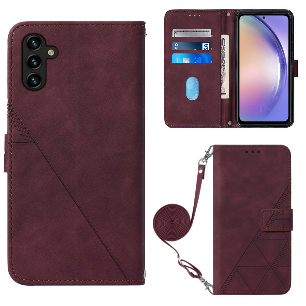 YB Imprinting Series-2 for Samsung Galaxy A54 5G PU Leather Phone Case Stand Wallet Shockproof Cover YB Imprinting Series-2 for Samsung Galaxy A54 5G PU Leather Phone Case Stand Wallet Shockproof Cover